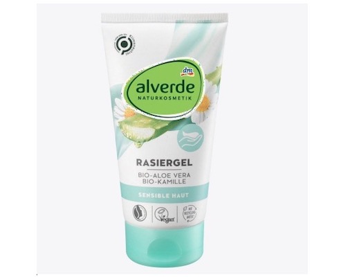 dm Alverde Sensitive Shaving Gel Organic Aloe Vera, Organic Chamomile 150ml